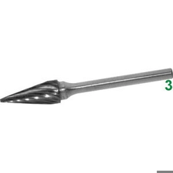 vendita online Frese rotative in metallo duro tipo conico.attacco ø mm 3 taglio 3 Barrette Per Incisori - Frese Rotative - Alberi Flessibili Sicutool