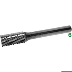 vendita online Frese rotative in metallo duro tipo cilindrico-testa con taglienti attacco ø mm 6 taglio 4 Barrette Per Incisori - Frese Rotative - Alberi Flessibili Sicutool