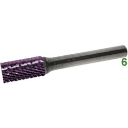 vendita online Frese rotative in metallo duro tipo cilindrico-testa con taglienti attacco ø mm 6 taglio 4 rivestimento tialn Barrette Per Incisori - Frese Rotative - Alberi Flessibili Sicutool