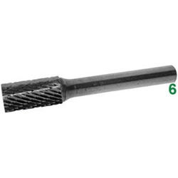 vendita online Frese rotative in metallo duro tipo cilindrico-testa con taglienti attacco ø mm 6 taglio 7 Barrette Per Incisori - Frese Rotative - Alberi Flessibili Sicutool