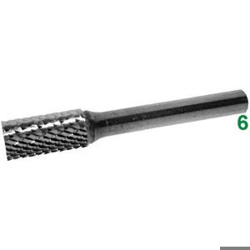vendita online Frese rotative in metallo duro attacco ø mm 6 taglio 4 Barrette Per Incisori - Frese Rotative - Alberi Flessibili Sicutool