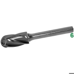 vendita online Frese rotative in metallo duro tipo cilindrico-testa sferica attacco ø mm 6 taglio 1 Barrette Per Incisori - Frese Rotative - Alberi Flessibili Sicutool
