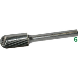 vendita online Frese rotative in metallo duro tipo cilindrico-testa sferica attacco ø mm 6 taglio 3 Barrette Per Incisori - Frese Rotative - Alberi Flessibili Sicutool