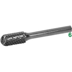 vendita online Frese rotative in metallo duro taglio 4 attacco ø mm 6 taglio 4 Barrette Per Incisori - Frese Rotative - Alberi Flessibili Sicutool