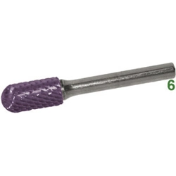 vendita online Frese rotative in metallo duro taglio 4 attacco ø mm 6 taglio 4 rivestimento tialn Barrette Per Incisori - Frese Rotative - Alberi Flessibili Sicutool