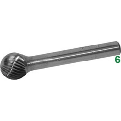 vendita online Frese rotative in metallo duro tipo a sfera attacco ø mm 6 taglio 3 Barrette Per Incisori - Frese Rotative - Alberi Flessibili Sicutool