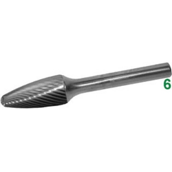 vendita online Frese rotative in metallo duro tipo tondo conico attacco ø mm 6 taglio 3 Barrette Per Incisori - Frese Rotative - Alberi Flessibili Sicutool