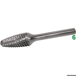 vendita online Frese rotative in metallo duro tipo tondo conico taglio 4 Barrette Per Incisori - Frese Rotative - Alberi Flessibili Sicutool