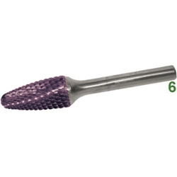 vendita online Frese rotative in metallo duro tipo tondo conico taglio 4 rivestimento tialn Barrette Per Incisori - Frese Rotative - Alberi Flessibili Sicutool