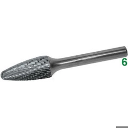 vendita online Frese rotative in metallo duro tipo tondo conico attacco ø mm 6 taglio 7 Barrette Per Incisori - Frese Rotative - Alberi Flessibili Sicutool