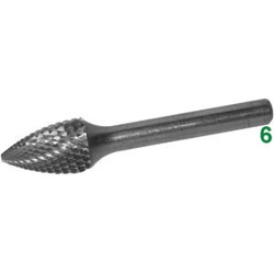 vendita online Frese rotative in metallo duro tipo a fiamma attacco ø 6 taglio 4 Barrette Per Incisori - Frese Rotative - Alberi Flessibili Sicutool