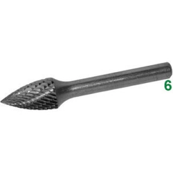 vendita online Frese rotative in metallo duro tipo a fiamma attacco ø mm 6 taglio 7 Barrette Per Incisori - Frese Rotative - Alberi Flessibili Sicutool