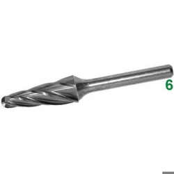 vendita online Frese rotative in metallo duro tipo conico con punta sferica attacco ø mm 6 taglio 1 Barrette Per Incisori - Frese Rotative - Alberi Flessibili Sicutool