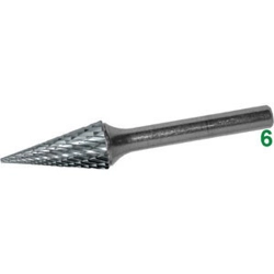 vendita online Frese rotative in metallo duro tipo conico attacco ø mm 6 taglio 7 Barrette Per Incisori - Frese Rotative - Alberi Flessibili Sicutool