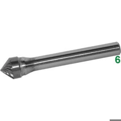 vendita online Frese rotative in metallo duro tipo conico con punta a 90° attacco ø mm 6 taglio 3 Barrette Per Incisori - Frese Rotative - Alberi Flessibili Sicutool