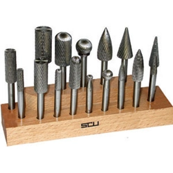 vendita online Assortimenti 16 frese rotative in acciaio hss Barrette Per Incisori - Frese Rotative - Alberi Flessibili Sicutool