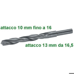 vendita online Punte per metalli rotazione dx din 338 tipo rullato con codolo ridotto Punte - Punte A Inserto E Accessori Per Multiplex - Affilatrici Per Punte Sicutool