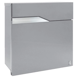 vendita online Cassetta postale nettuno arl colore argento 37×11×37 cm. Cassette postali, bacheche e casellari Alubox
