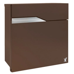 vendita online Cassetta postale nettuno colore ruggine 37×11×37 cm. Cassette postali, bacheche e casellari Alubox
