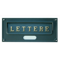 vendita online Placca lettere roma verniciata ghisa art.a6ghn Cassette postali Alubox