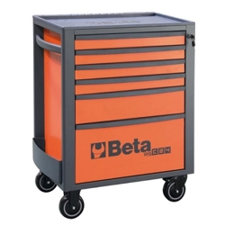 vendita online Carrello rsc24 a 6 cassetti colore arancione art.rsc24/6 Carrelli e Contenitori Per Officina - Moduli Per Carrelli Beta