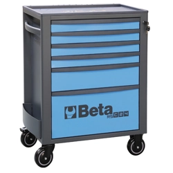 vendita online Carrello rsc24 a 6 cassetti colore blu art.rsc24/6 Carrelli e Contenitori Per Officina - Moduli Per Carrelli Beta