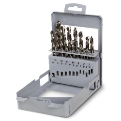 vendita online Serie di 19 punte rettificate hss al cobalto art.415/sp19 Punte per legno ferro metallo calcestruzzo Beta