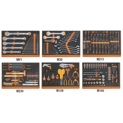 vendita online Assortimento di 214 utensili universali in 6 vassoi 5988vu/m Set di chiavi e bussole Beta