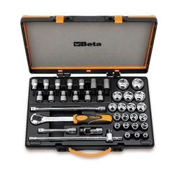 vendita online Cassetta 20 chiavi 13 giravite e 5 accessori 1/2" art.920a/c33 Set di chiavi e bussole Beta