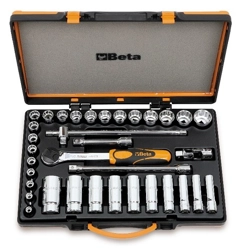 vendita online Cassetta 30 chiavi e 5 accessori 1/2" art.920b/c30q Set di chiavi e bussole Beta