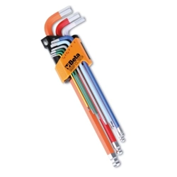 vendita online Serie chiavi a sfera extra lunghe esagonali 9 pezzi art.96bpclsc9 Chiavi a Brugola Beta
