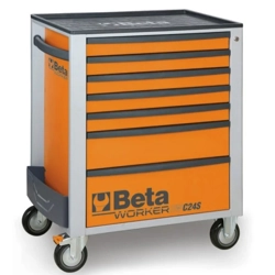 vendita online Cassettiera 7 cassetti e 235 utensili art. bw 2400s o7/s arancione Cassettiere e Scaffali Beta