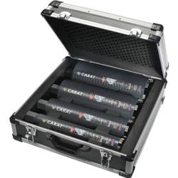 vendita online Kit corone diamantate a secco per cemento ø 52-82-112-132 mm. Ricambi e accessori per elettroutensili Carat
