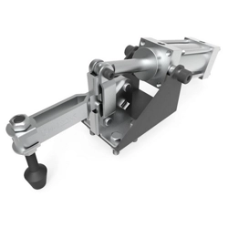 vendita online Bloccaggio pneumatico verticale base piatta braccio regolabile 350 kg. Morse - Banchi Per Tubi Clamptek