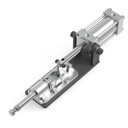 vendita online Bloccaggio pneumatico a spinta base piatta 1160 kg. Morse - Banchi Per Tubi Clamptek
