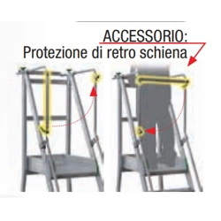 vendita online Protezione retro schiena per pedana scala castiglia Accessori e ricambi per scale e ponteggi Facal