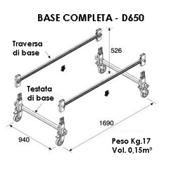 vendita online Base completa per trabattello doge 65 Accessori e ricambi per scale e ponteggi Facal