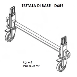 vendita online Testata di base per trabattello doge 65 Accessori e ricambi per scale e ponteggi Facal