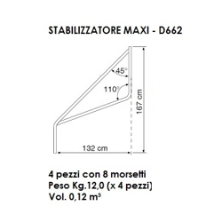 vendita online Stabilizzatore maxi per trabattello doge 65 Accessori e ricambi per scale e ponteggi Facal