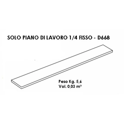 vendita online Solo piano lavoro 1/4 fisso per trabattello doge 65 Accessori e ricambi per scale e ponteggi Facal
