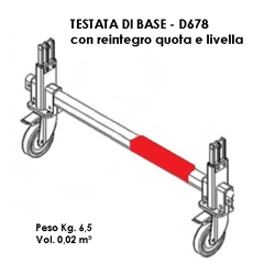 vendita online Testata di base con reintegro per trabattello doge 65 Accessori e ricambi per scale e ponteggi Facal