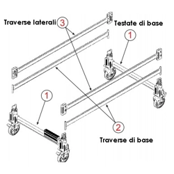 vendita online Base completa per trabattello doge 80 Accessori e ricambi per scale e ponteggi Facal
