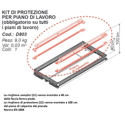 vendita online Kit protezione per piano lavoro per doge80 Accessori e ricambi per scale e ponteggi Facal