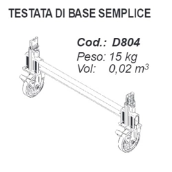 vendita online Testata di base per doge80 Accessori e ricambi per scale e ponteggi Facal