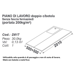 vendita online Piano lavoro doppio per doge80 Accessori e ricambi per scale e ponteggi Facal