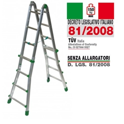 vendita online Scala telescopica multiposizione 4+4 gradini eurobriko16 bk/2 Scale a doppia salita Facal