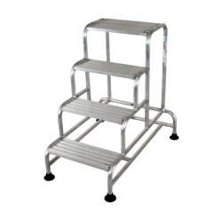 vendita online Sgabello in alluminio 4 gradini plano maxi Sgabelli e cavalletti da lavoro Facal