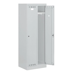 vendita online Armadio spogliatoio perfom 2 scomparti mm.610x500x1750h - grigio ral7035 Armadi Metallici Fami