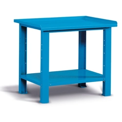 vendita online Banco work piano in acciaio mm.1031x705x855h - blu ral5012 Banchi da lavoro Fami