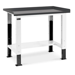 vendita online Banco work up piano in acciaio mm.1031x705x740/1110h - grigio ral7035+ral7016 Banchi da lavoro Fami